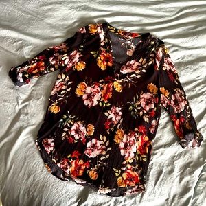 Staccato floral women’s 3/4 sleeve blouse